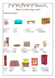 English Worksheet: Furniture 