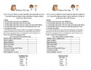 English Worksheet: Me Bag 