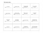 English Worksheet: Find Someone Who Bingo