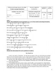 English worksheet: CHALLENGING TASK 2