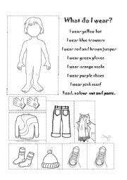 English Worksheet: CLOTHES