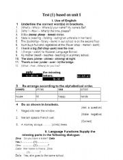 English Worksheet: reading
