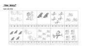 English Worksheet: How Many?