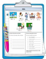 English Worksheet: jobs