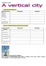 English worksheet: New York Skyscrapers