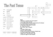 English Worksheet: Past tense puzzles