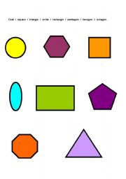 English Worksheet: SHAPES 