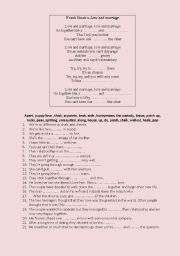 English Worksheet: love and marriage, feelings