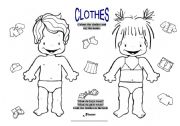 English Worksheet: Clothes