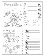 English Worksheet: Prepositions