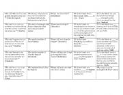 English worksheet: New Testament BINGO