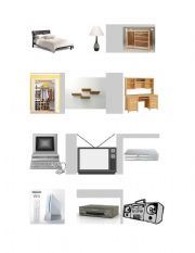 English worksheet: Bedroom Objects