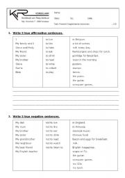 English worksheet: Present simple exercise