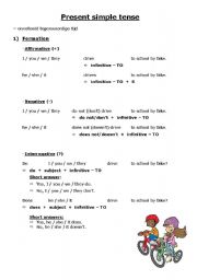 English worksheet: present simple