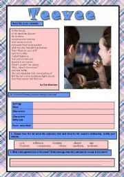 English Worksheet: Teevee