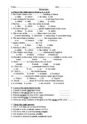 English Worksheet: quiz