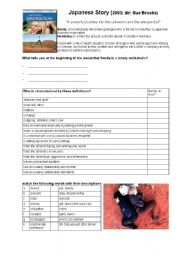 English worksheet: Japanese Story by Sue Brooks