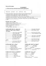 English Worksheet: It is a mixed worksheet for 4th graders
