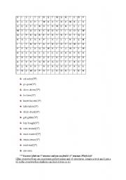 English Worksheet: crossword