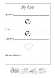 English Worksheet: Food bingo