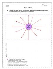 English worksheet: 5th grade test paper