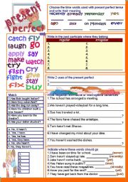 English Worksheet: present perfect