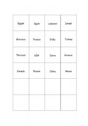 English Worksheet: capitals