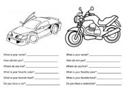 English worksheet: All About Me