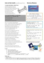 English Worksheet: Cats in the Cradle by Ugly Kid Joe