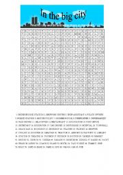In the big city Wordsearch