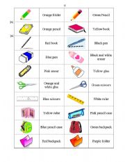 Classroom Objects - Dominoe