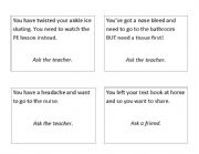 English Worksheet: Oral prompt cards to practice asking