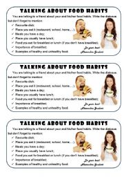 English Worksheet: Interview about food habits