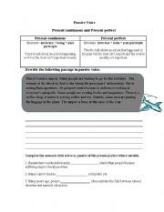 English Worksheet: Passive Voice (present progressive and present perfect)