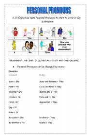 Personal Pronouns - Verb To Be exercises