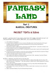 FANTASY LAND - MAGICAL CREATURES - PART 1