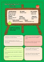 English Worksheet: Wordspot mind