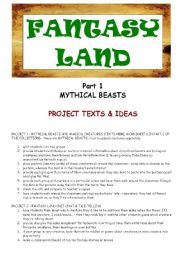 FANTASY LAND - MYTHICAL BEASTS- PART 1