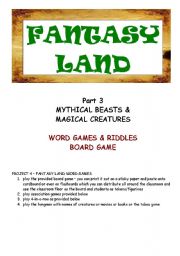 FANTASY LAND - GAMES - PART THREE