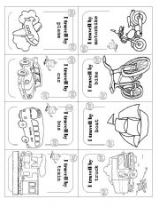 English Worksheet: *** TRANSPORT MINIBOOK 2 ***