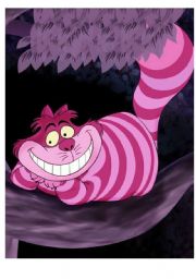 Cheshire Cat - lovely puzzle!!! (READ THE INSTRUCTIONS) - clothes vocabulary