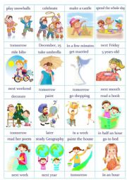 English Worksheet: Speaking Cards - Future Simple