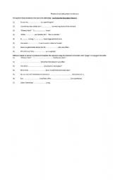 English worksheet: present simple and present continuous