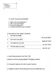 English Worksheet: quiz