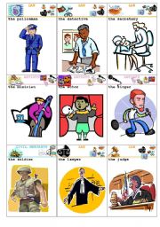 English Worksheet: happy families job 2