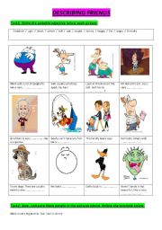 English Worksheet: Describing Friends