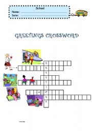 English Worksheet: greetings activity