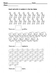 English Worksheet: Inseect numeracy