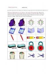 English Worksheet: school concentration