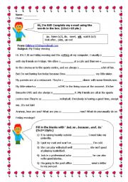 English Worksheet: simple present pop quiz